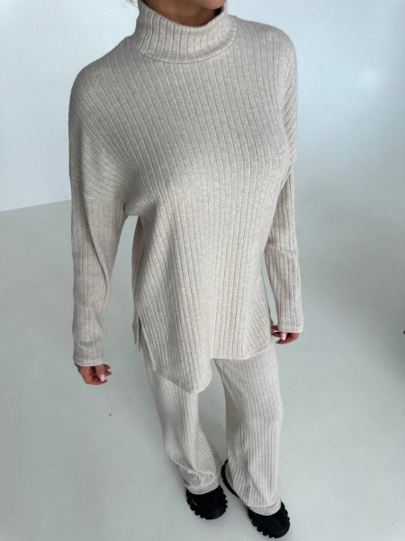 Брючний костюм широкий рубчик 