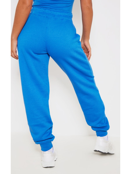 Чоловічі штани PRETTYLITTLETHING із завищеною талією та манжетами з синім логотипом