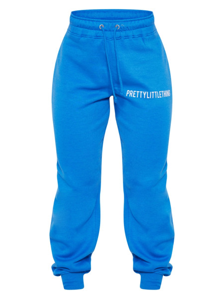 Чоловічі штани PRETTYLITTLETHING із завищеною талією та манжетами з синім логотипом
