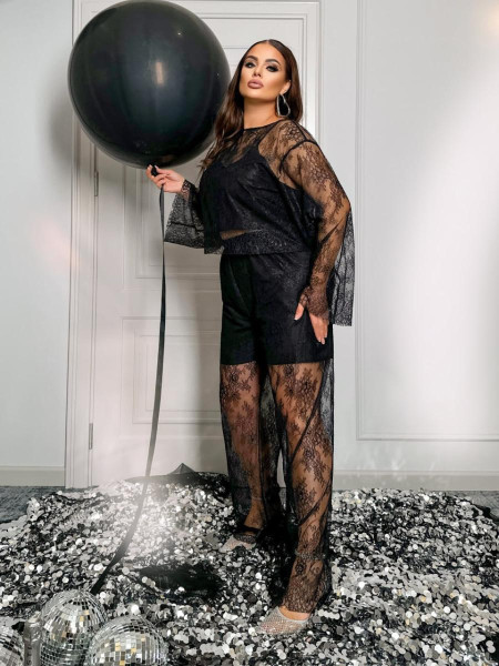 Брючний костюм мереживо 