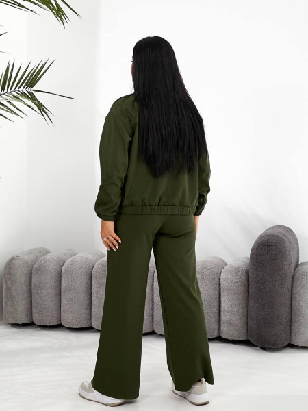 Костюм бомбер прямі штани 