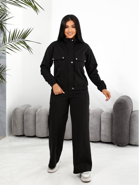 Костюм бомбер прямі штани 