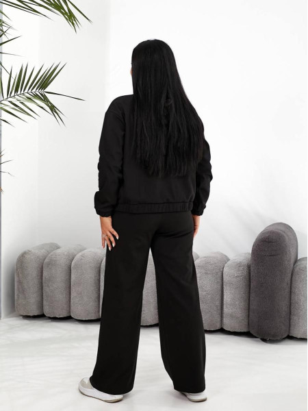 Костюм бомбер прямі штани 