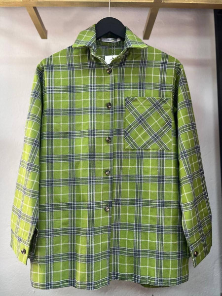 Сорочка в клітинку фланель байка 