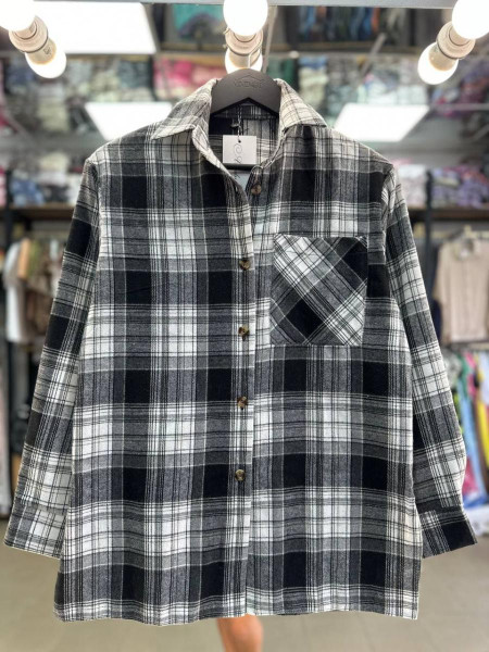 Сорочка в клітинку фланель байка 