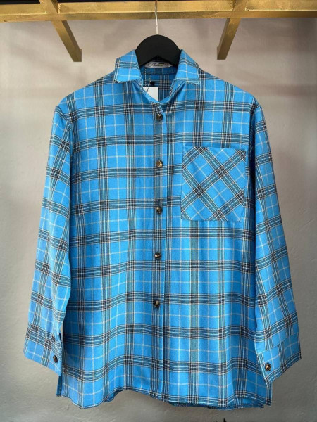 Сорочка в клітинку фланель байка 