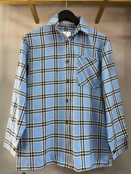 Сорочка в клітинку фланель байка 