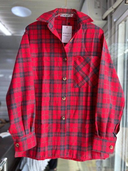 Сорочка в клітинку фланель байка 