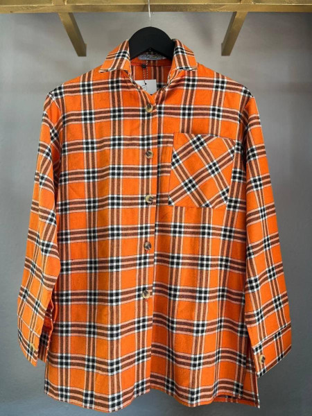 Сорочка в клітинку фланель байка 