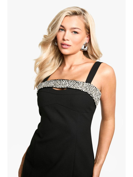 Міні-сукня Diamante, прикрашена вручну