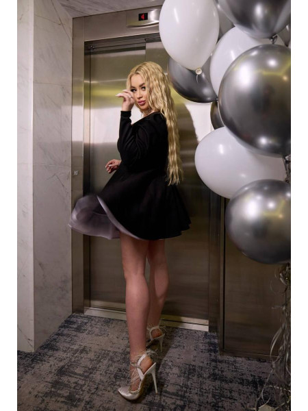 Сукня замшева пишна спідниця 