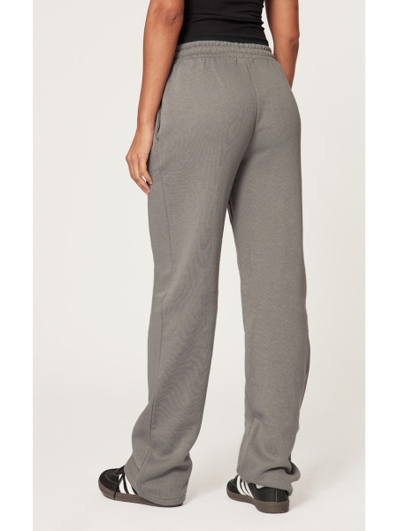 Прямі штани PRETTYLITTLETHING Charcoal Grey Logo Badge