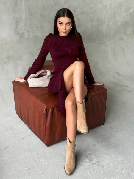 В’язана сукня розріз 