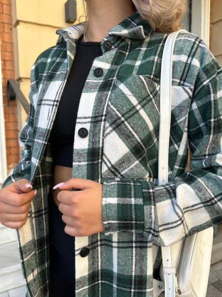 Сорочка з байкою в клітинку 