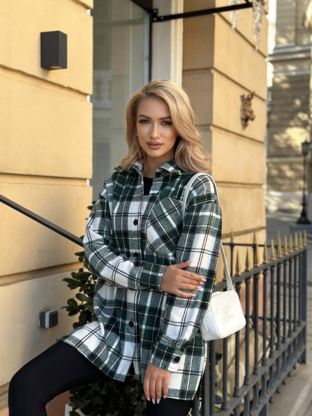 Сорочка з байкою в клітинку 