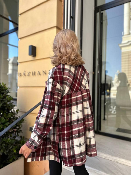 Сорочка з байкою в клітинку 