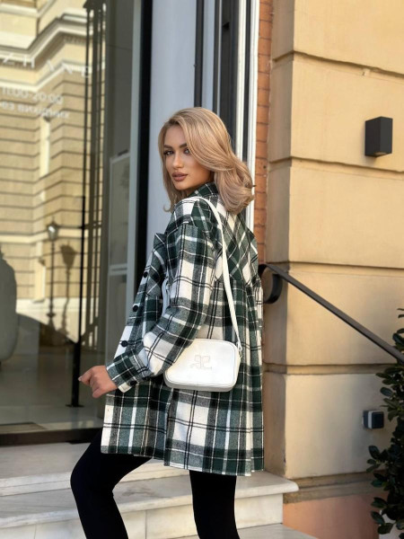 Сорочка з байкою в клітинку 