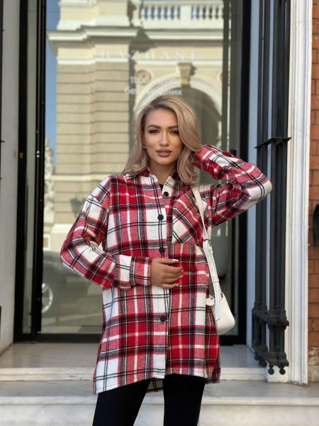 Сорочка з байкою в клітинку 