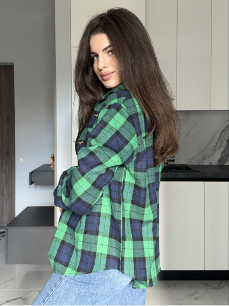 Сорочка клітинка фланель байка 