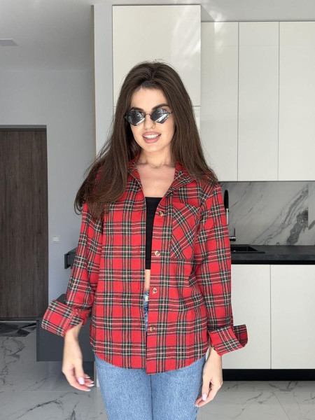 Сорочка клітинка фланель байка 