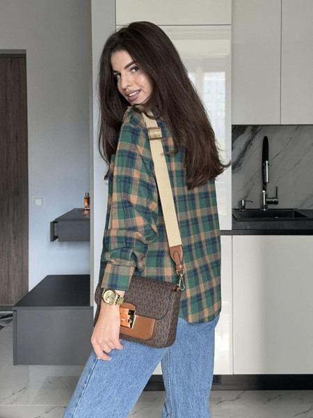 Сорочка клітинка фланель байка 