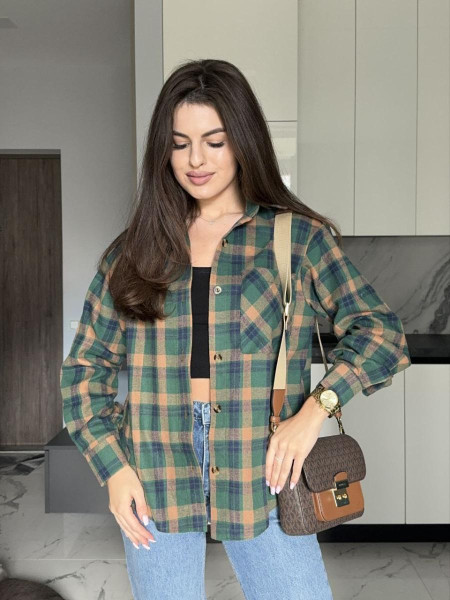 Сорочка клітинка фланель байка 