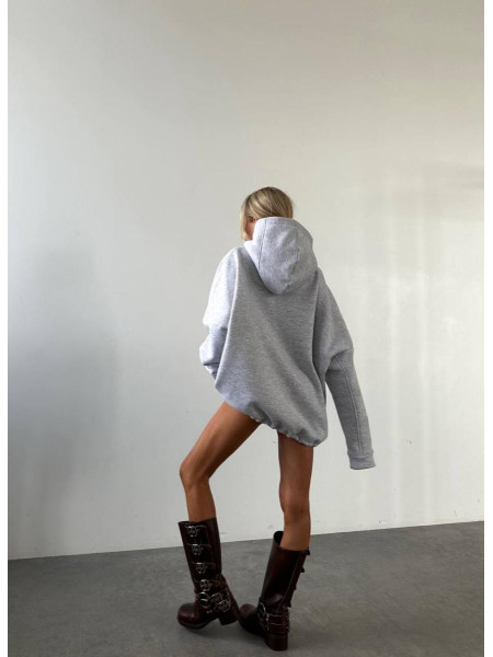 Базовий оверсайз худі на флісі 